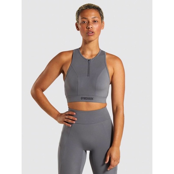 Gymshark Non Stop Sports Bra Smokey Grey - Picture 3 of 14